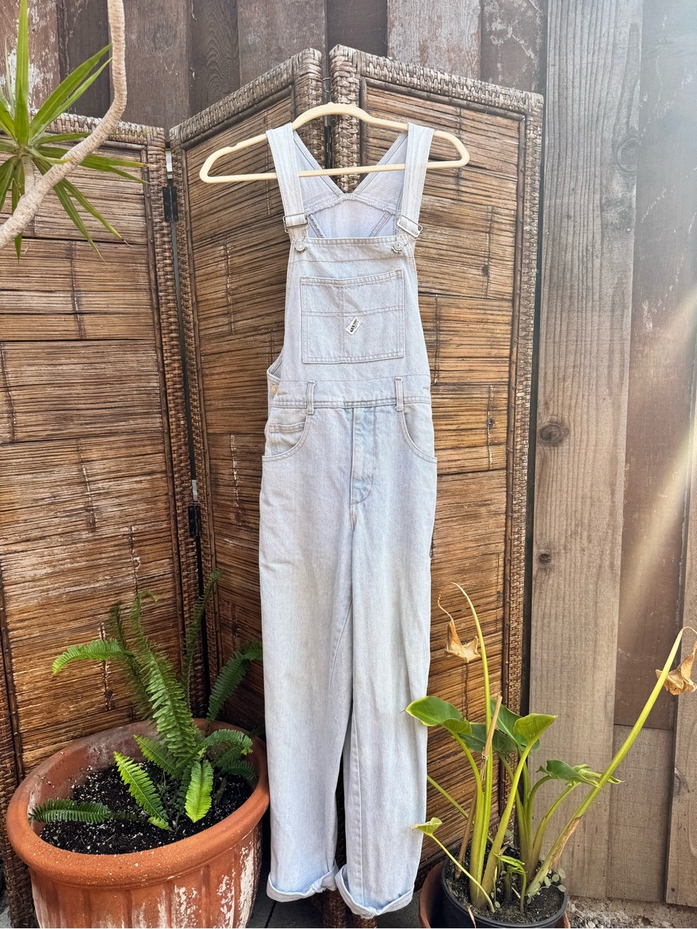 Vintage Guess Light Wash Denim Overalls